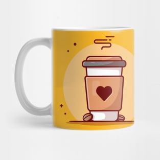 Coffee Cup Cartoon Vector Icon Illustration Mug